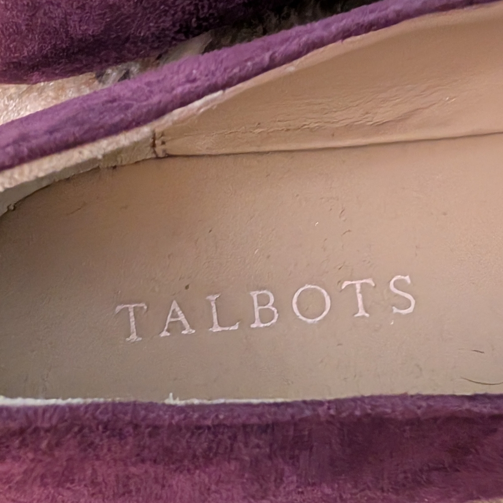 Talbots Rich Purple Suede Loafers - Picture 8 of 10